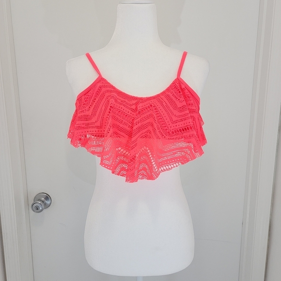 Hula Honey Flounce Strapless Bikini Top - Picture 2 of 3